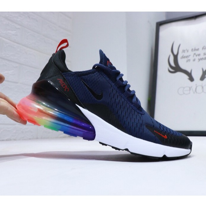 Nike AIR MAX 270 FLYKNIT Running Shoes For Women Men Rainbow | Shopee  Philippines