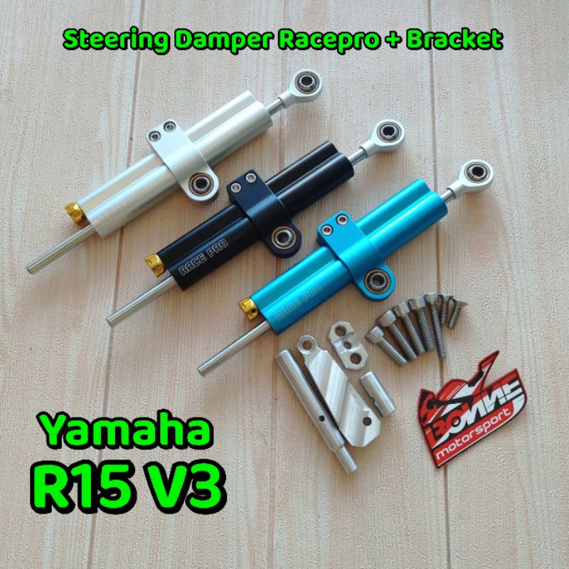 Steering Damper Racepro R15 V3 Plus Brackets Shopee Philippines