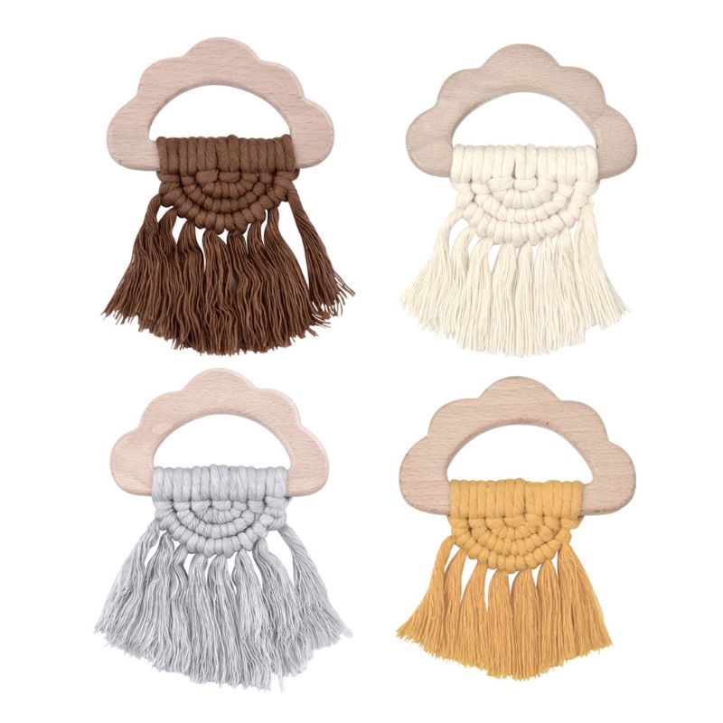 vintage wooden baby rattle