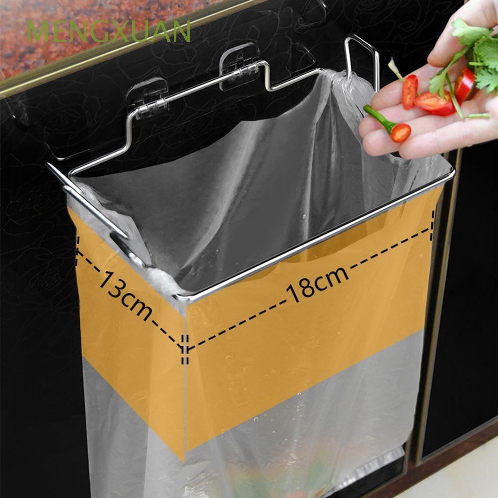 MENGXUAN Wallmounted Garbage Storage Holder Stainless Steel trash bag