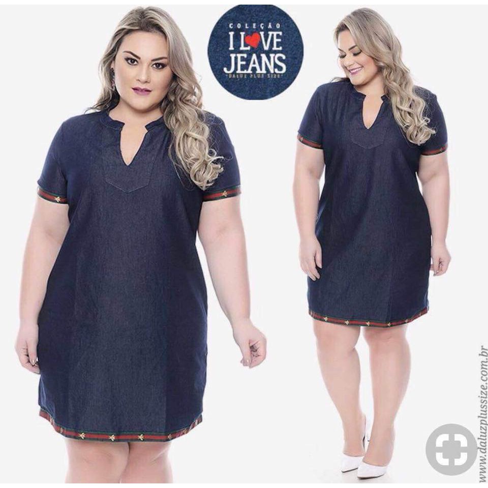 plus size black denim dress