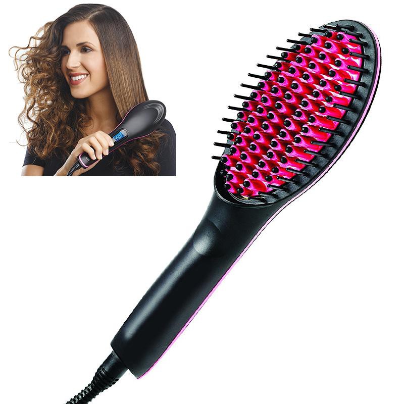 Simply Straight Ceramic Brush Hair Straightener Shopee Philippines