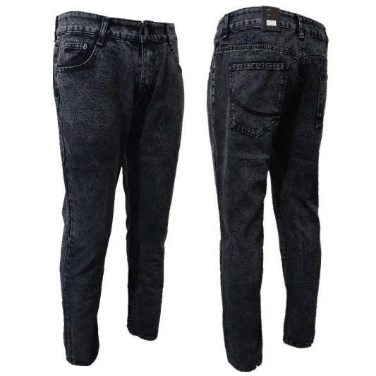 acid wash black jeans mens