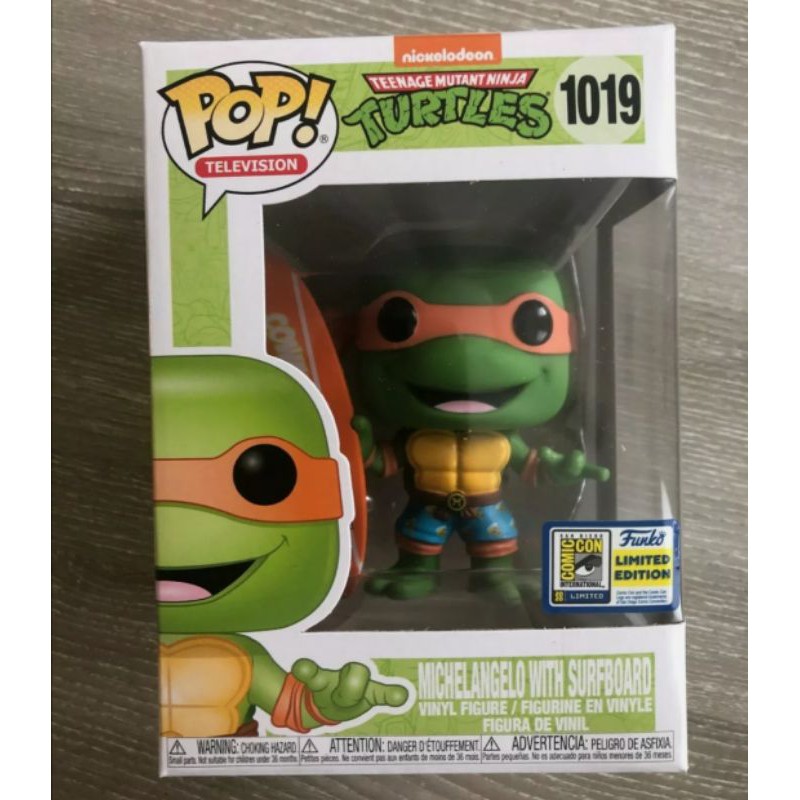 Michelangelo with Surfboard (SDCC Exclusive) - Teenage Mutant Ninja ...