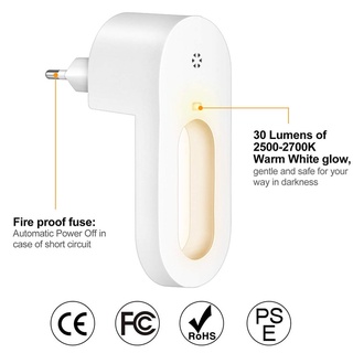 2021 Night Light Warm White LED Night Lights Dusk to Dawn Sensor for Bedroom Bathroom Kitchen Corridor Stairs #8