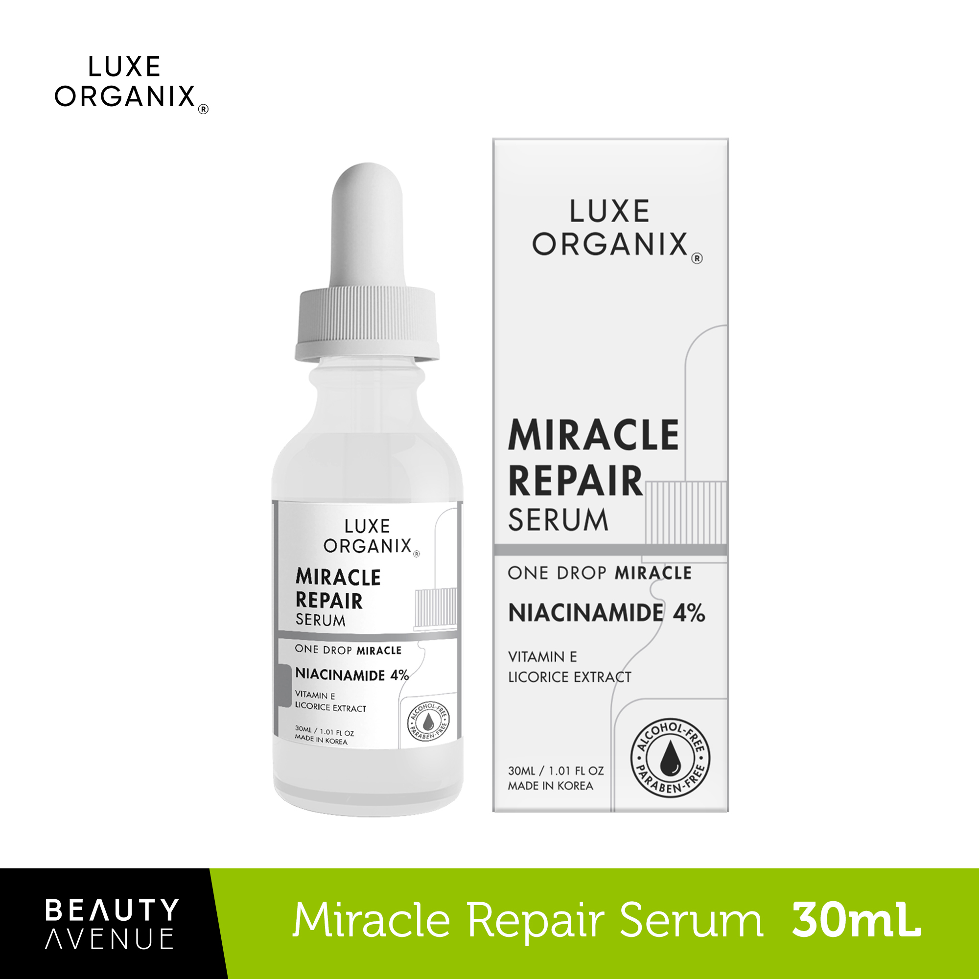 Luxe Organix Miracle Repair Niacinamide 4 Serum 30mL Shopee Philippines