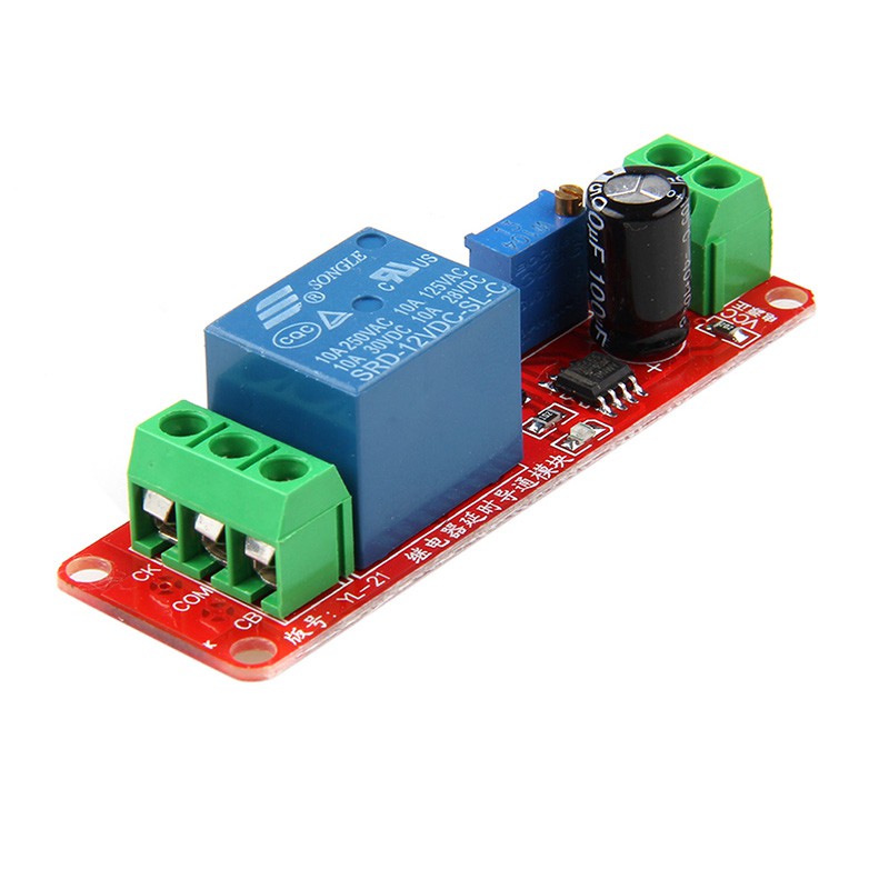 12V NE555 Oscillator Delay Adjustable Timer Relay Switch Module 0-10 Second