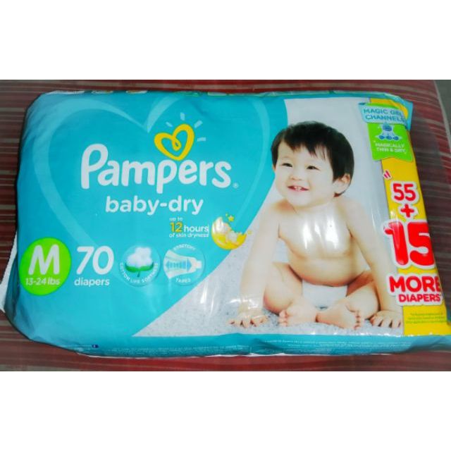 pampers baby dry medium 70 pcs price