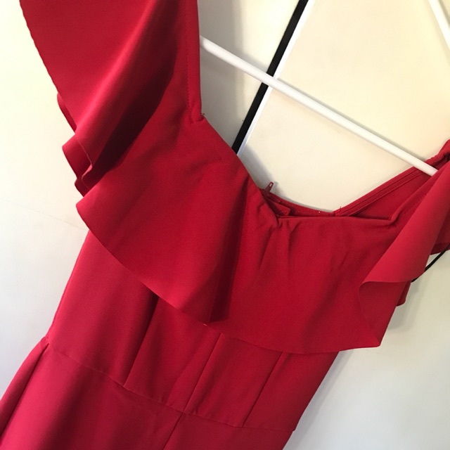 red jumpsuit h&m