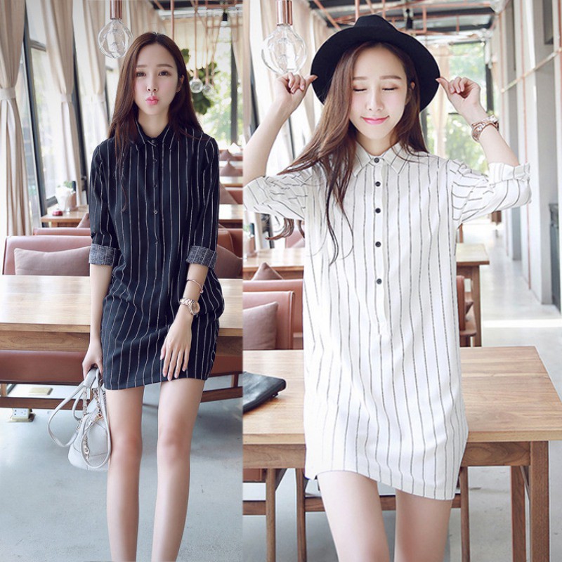 korean shirt dress