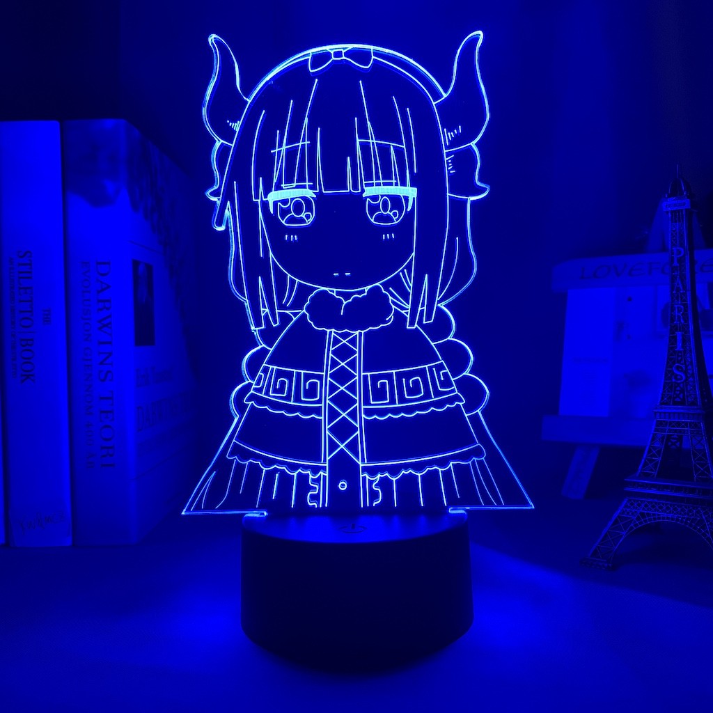 Miss Kobayashi's Dragon Maid Cute 3D LED Lamp For Night Bedroom Decoration &Gift
