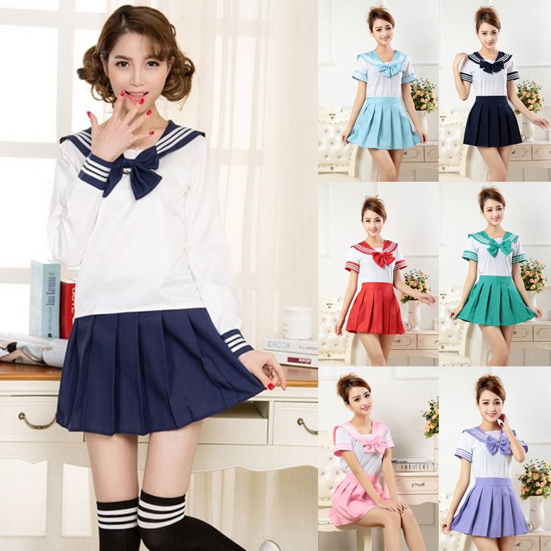 Women Clothing Shoes Accessories Japanese School Girl S Dress Outfit Sailor Uniform Cosplay Costume Fancy Dress Myself Co Ls