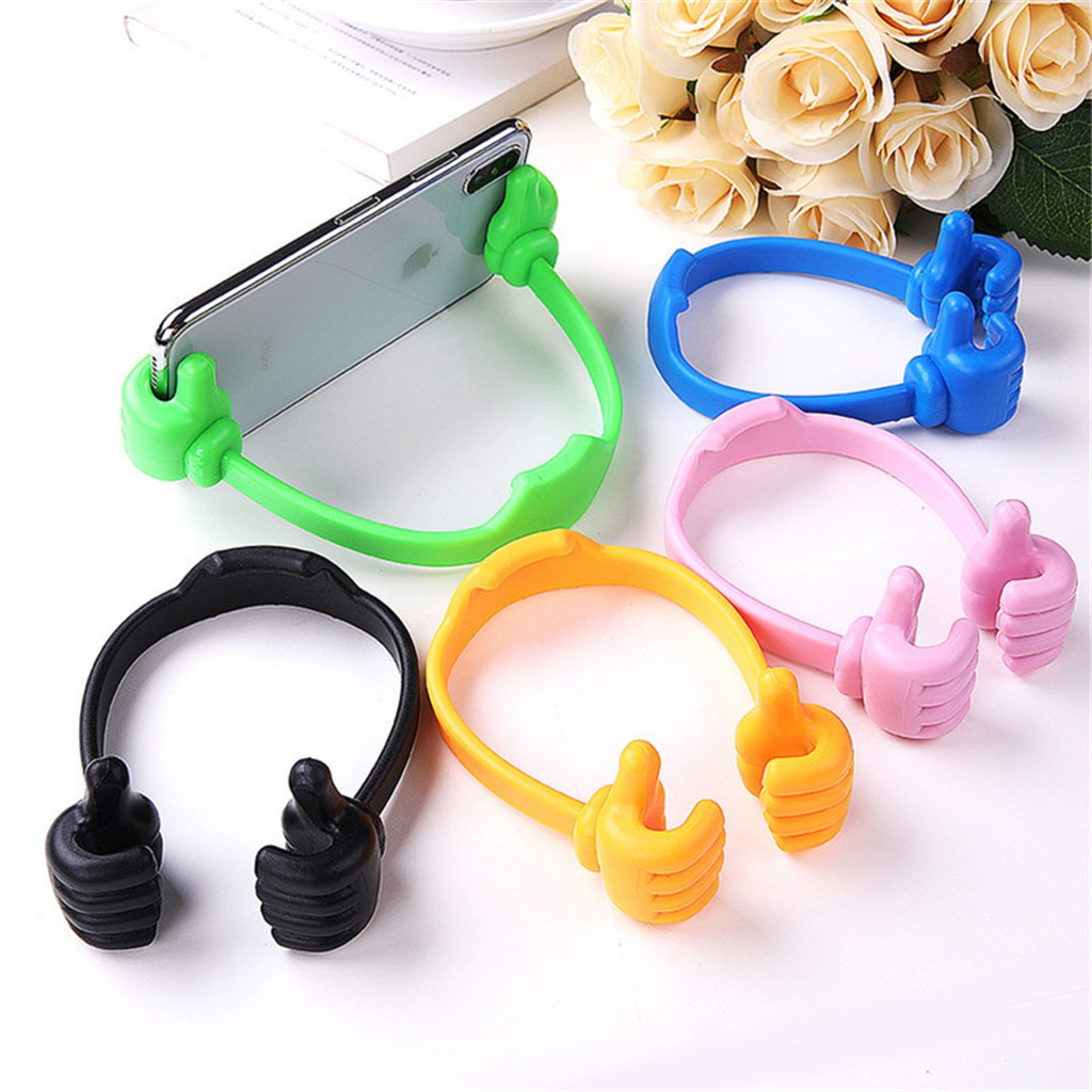 WJF Ok Phone Stand Holder For iPad Tablet And Mobile Phones lazy thumb mobile phone holder | Shopee Philippines