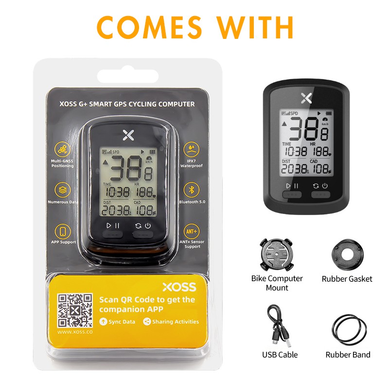 xoss bike computer g  wireless gps speedometer