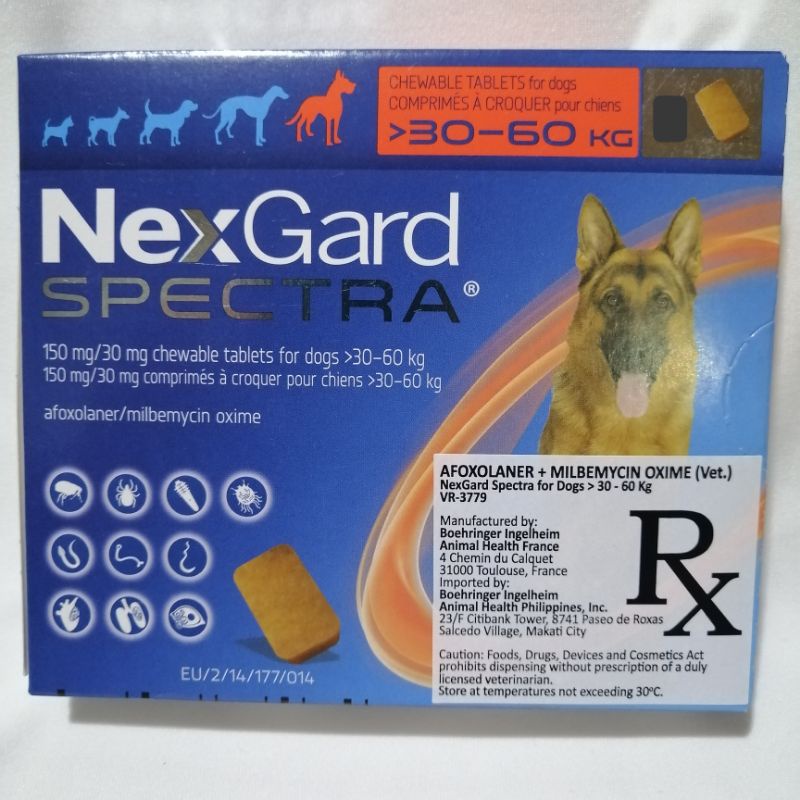 NEXGARD SPECTRA (1 TABLET) / NEXGARD Afoxolaner (1 TABLET) - WITH ...