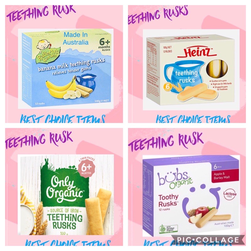 organic teething rusks
