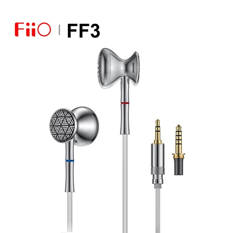 Fiio Ff3 Hifi Music Flat Earbuds Drum Type 14 2mm Dynamic Driver