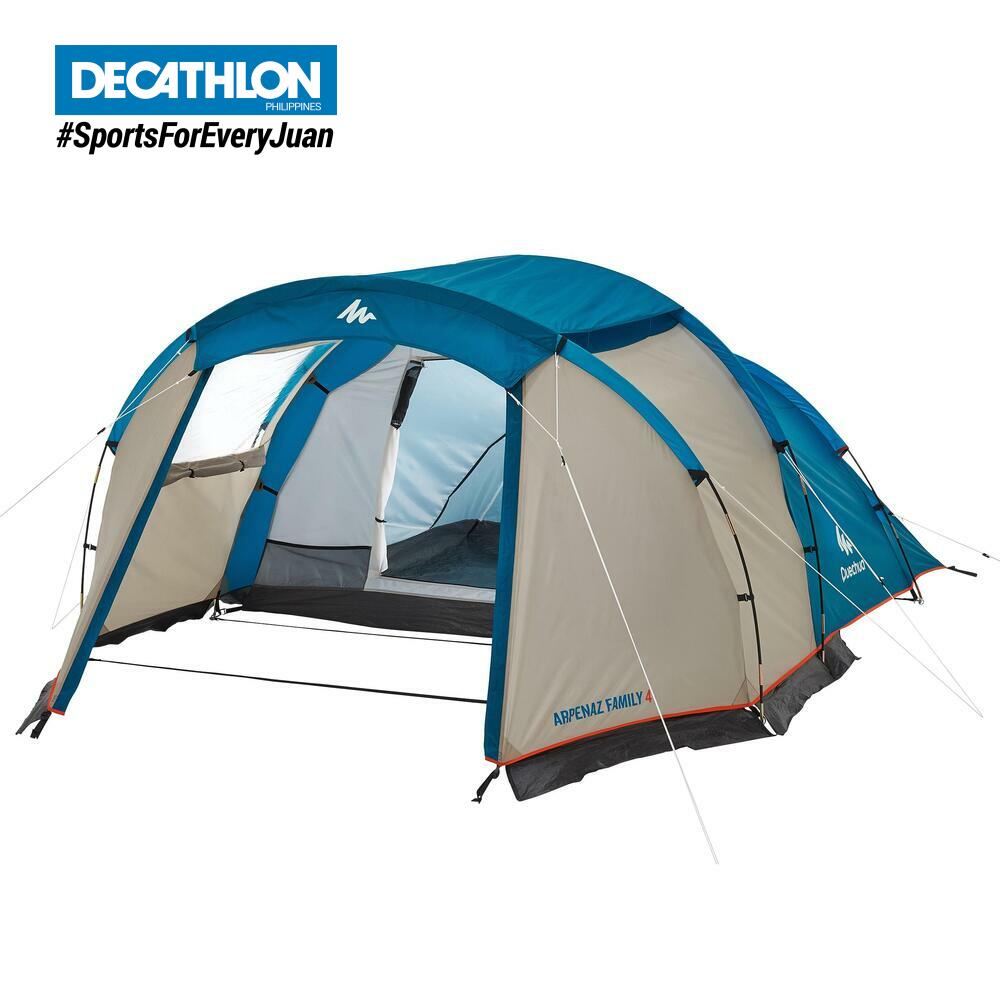 Decathlon Quechua Camping Tent Arpenaz 4 4 Person 1 Bedroom Shopee Philippines