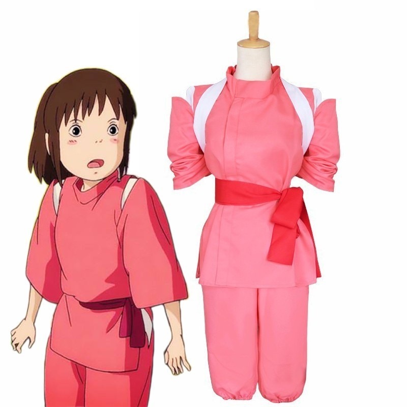 Japanese Anime Spirited Away Ogino Chihiro Cosplay Costume Girls Full Set Cute Pink Kimono Uniform Women Halloween Outfit Wig Shopee Philippines