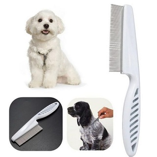 Pet cleaning and grooming comb for dog and cat straight-row close-tooth comb for removing fleas #1