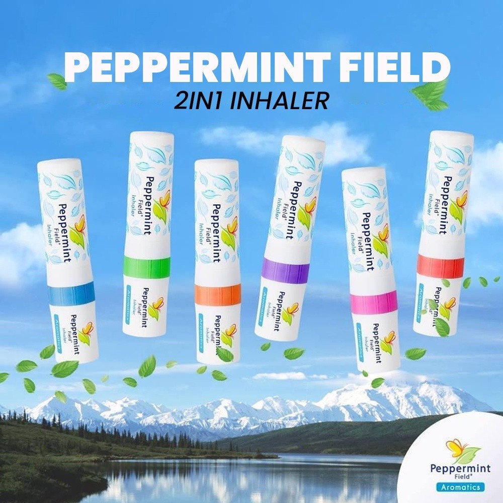 Jamarqz Peppermint Field Nasal 2 in 1 Inhaler Relief Congestion and