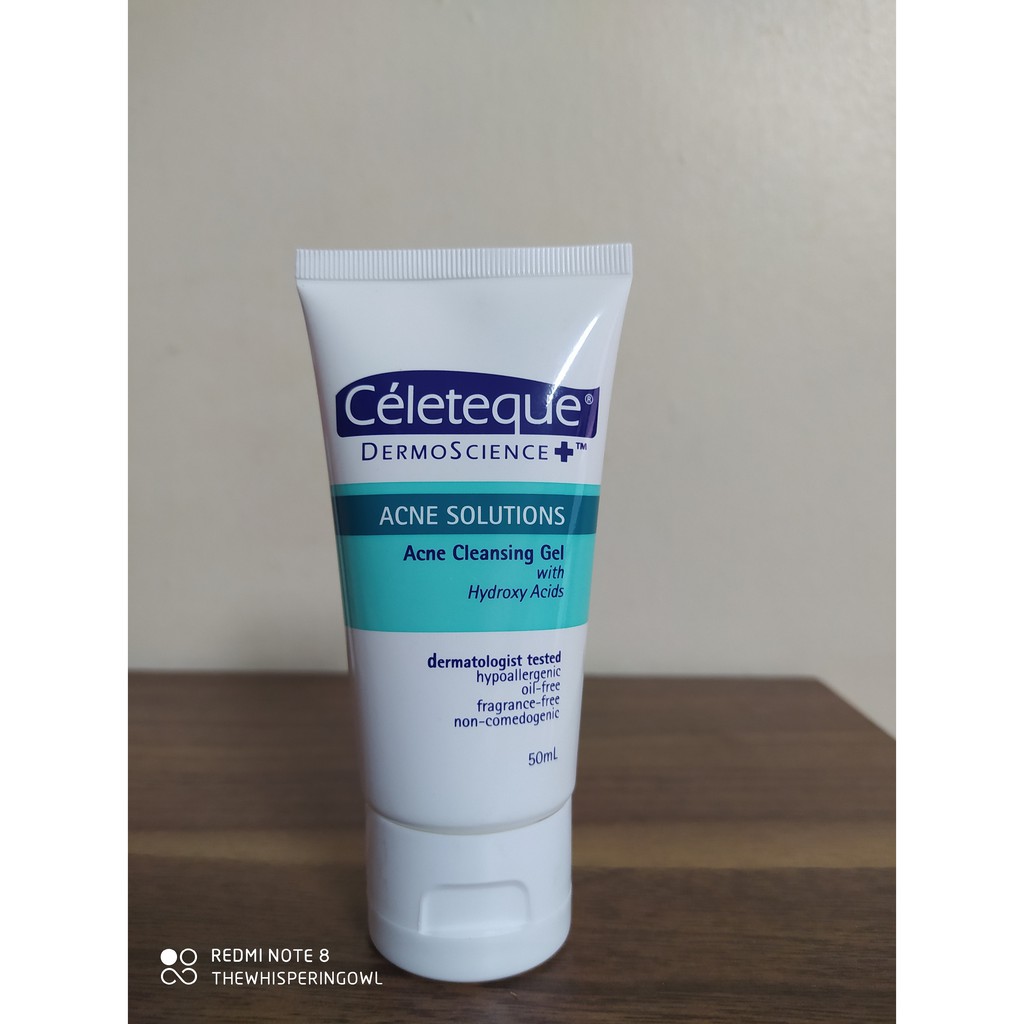 celeteque acne solutions acne cleansing gel