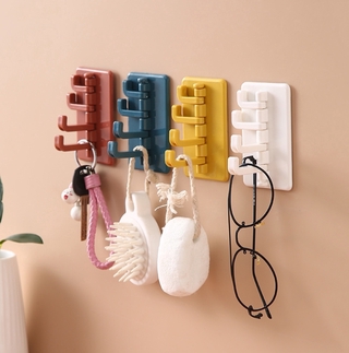 Multi-function Punch-free ABS Wall Mounted Hooks Home Storage Organization Bedroom Door Hanger