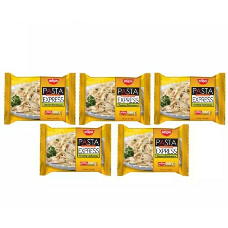 Nissin Pasta Express Creamy Carbonara 5 X 60g Shopee Philippines