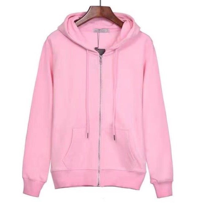 pink zip up hoodie