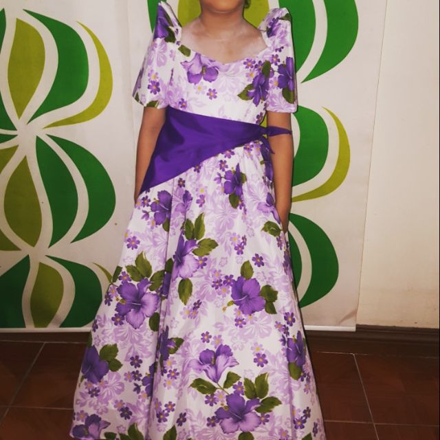 purple filipiniana