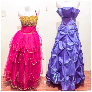 violet gown for debut