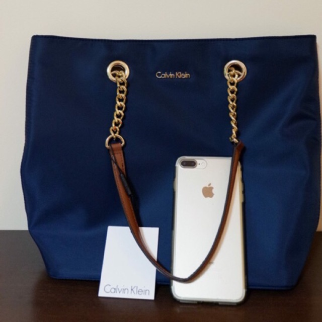 calvin klein florence nylon tote