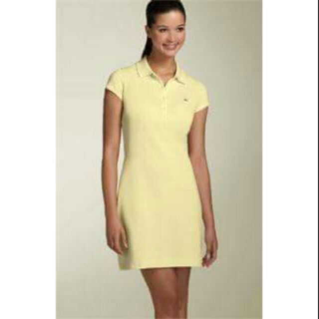 lacoste yellow dress