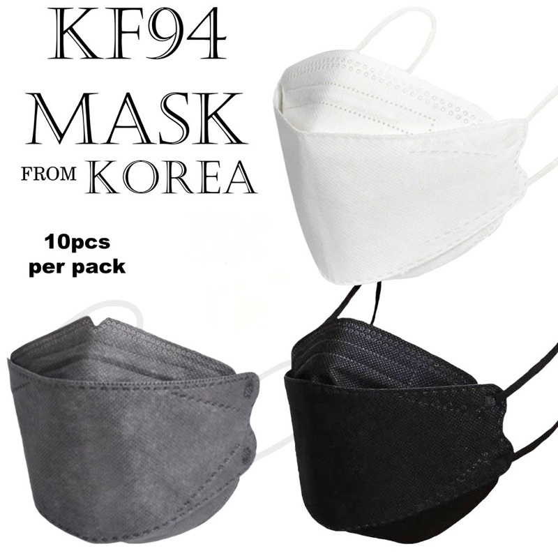 Mask KF94 Face Mask 10PCS Nonwoven Protection Filter 3D Anti Viral