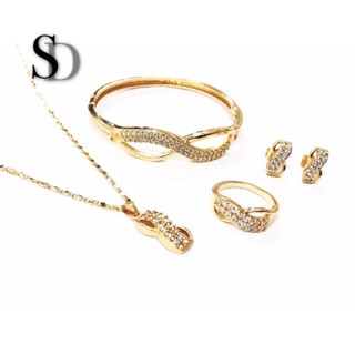 [SD] Crystal Infinity 4 in 1 Jewelry Set #4S000