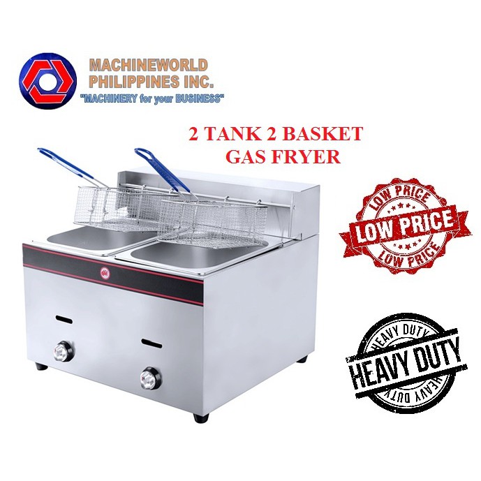 Double Deep Fryer 2 Tank 2 Basket Gas Shopee Philippines