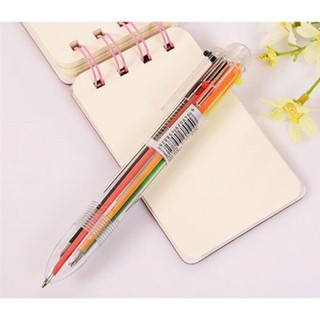 6 in 1 Multi colored Pen Ball Pen Highlighter pen staionery  school supplies #9