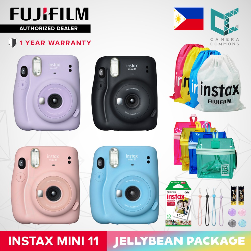 smog twee invoeren FUJIFILM Instax Mini 11 Instant Camera Jelly Bean Package | OFFICIAL  Fujifilm PH | Shopee Philippines