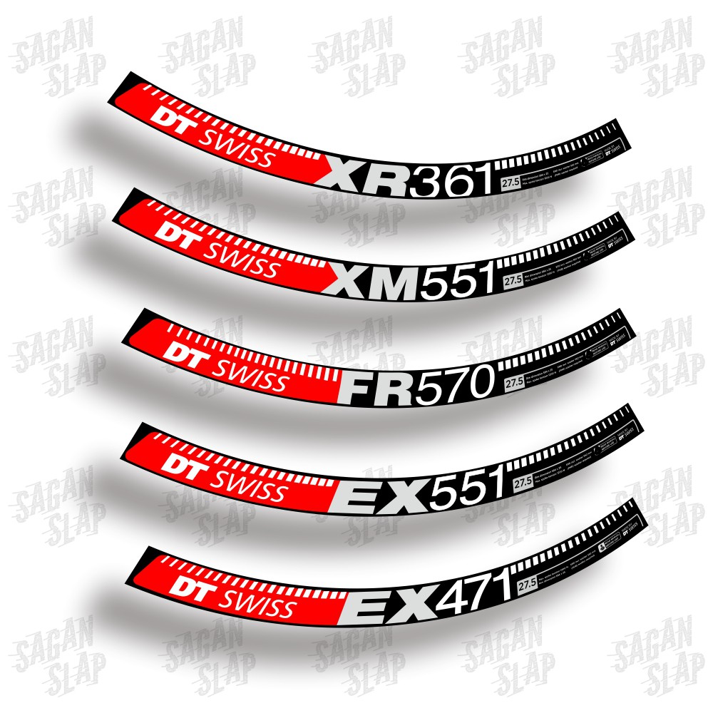 Decal Rim DT Swiss XR361 EX471 FR570 XM551 EX551 MTB Bicycle Rim