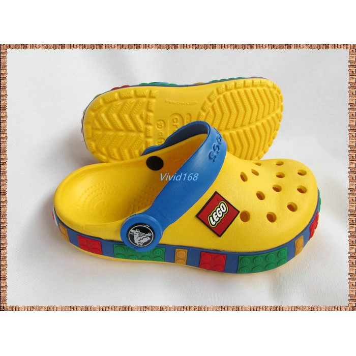 Ready stock Crocs Lego Kids shoes beach 