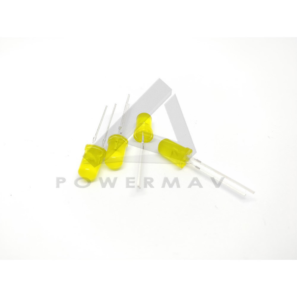 4pcs 5mm Led Yellow LED Lights 5mm Yellow Light Emitting Diode 3V DC ...