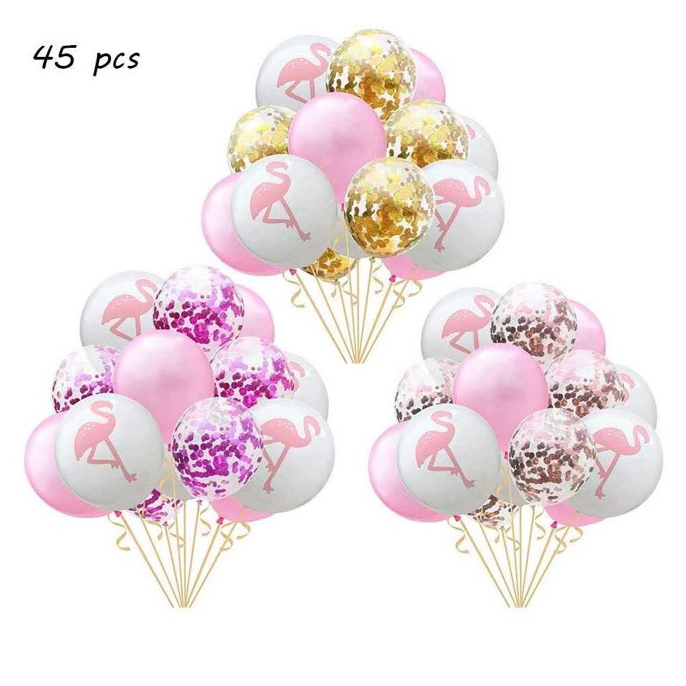 10pcs Flamingo Confetti Balloon SET Shopee Philippines