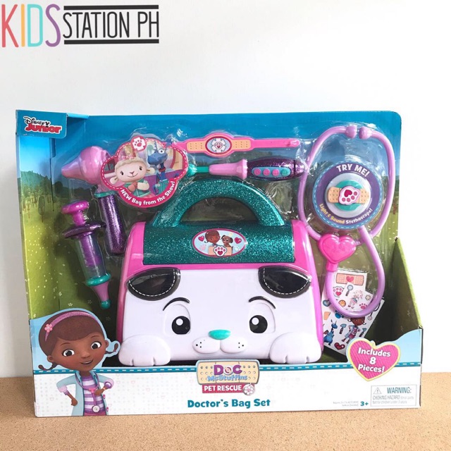 doc mcstuffins pet rescue doctor's bag set