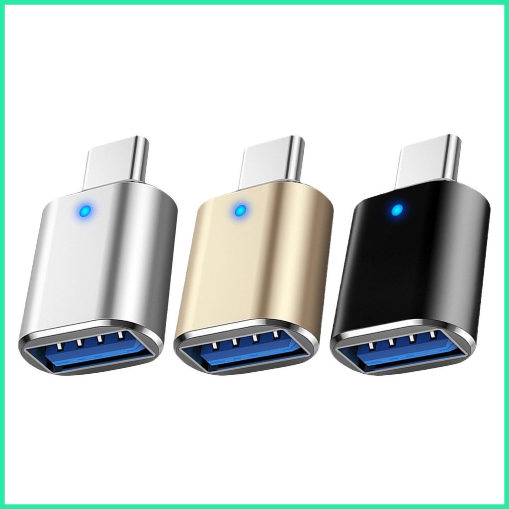 Type C To USB Adapter USB C To USB 3.0 Adapter With Light Adapter USBtoUSB Adapters Compatible