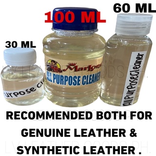 All purpose Cleaner for genuine leather and synthetic leather and other leather goods