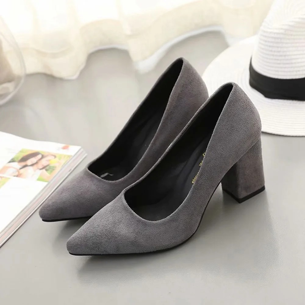 grey shoes heels