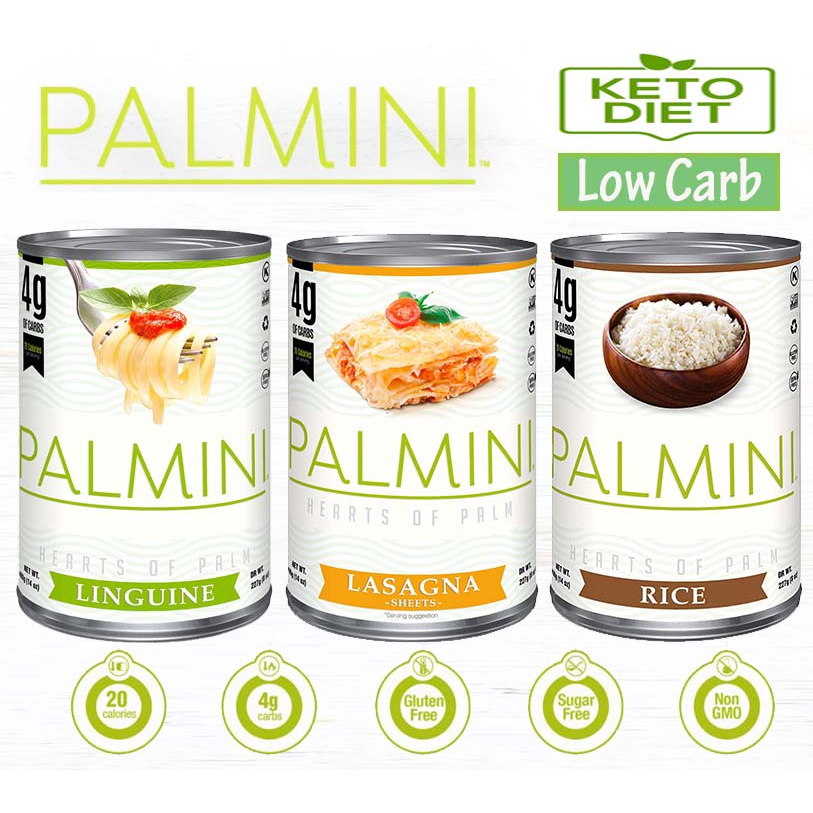 Palmini Hearts of Palm Low Carb of Rice, Lasagna & Linguine 4g Carbs