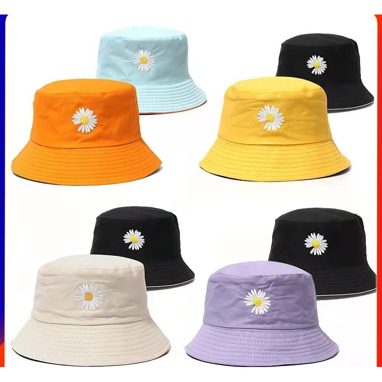 BUCKET FASHION DAISY FLOWER HAT | Shopee Philippines