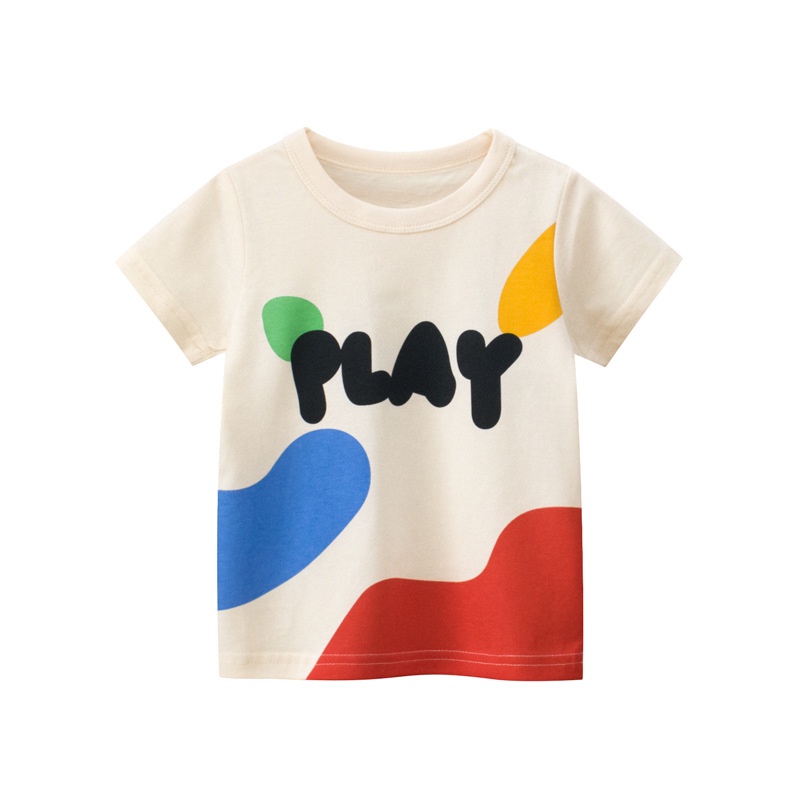 1-8 Yrs Kids Boys Toddler 100% Cotton Cute Cartoon Bus Tshirt T Shirt Tops Tee 