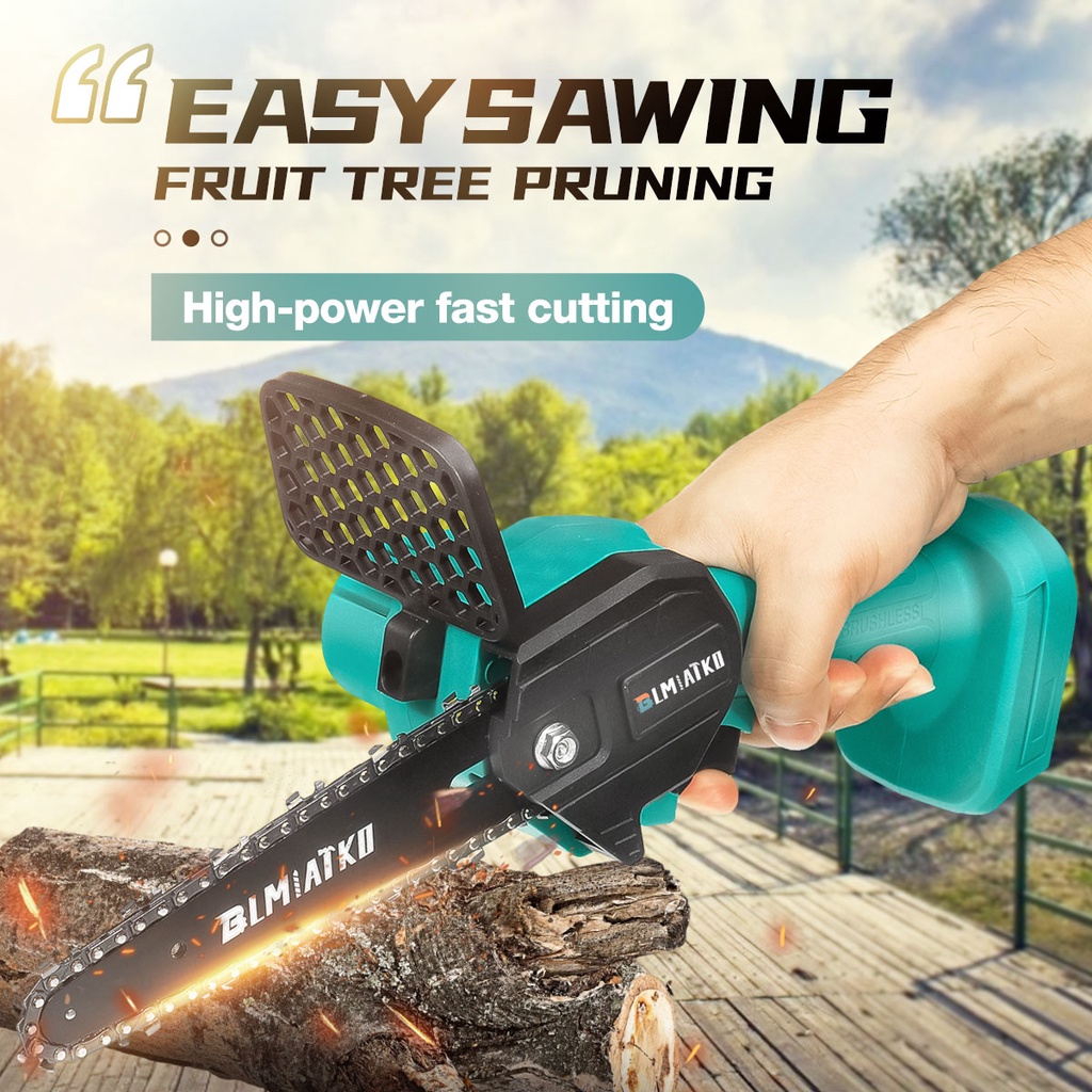BLMIATKO 18V 2500W 6 Inch Electric Chain Saw for Makita Battery Pruning ChainSaw Cordless Garden